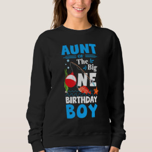 Sweatshirt Tante Du Big One Birthday Boy Pêche 1er First