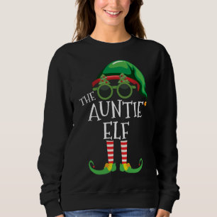 Sweatshirt Tante Elf Correspondante Fête Noël Pjs Famille Sor