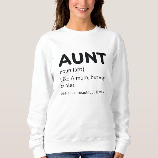 Sweatshirt Tante Noun (Devant)