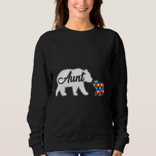 Sweatshirt Tante Ours Sensibilisation sur l'autisme Amour Sup