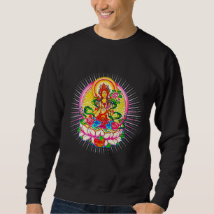 Sweatshirt Tara Tibet Bouddhisme Lotus Méditation Yoga Om Fit