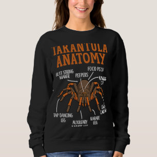 Sweatshirt Tarantula Anatomie Arachnide Spider Whisperer