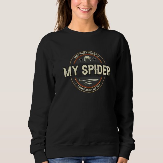 Sweatshirt Tarantula Spider Terrarium Animaux Citations (Devant)