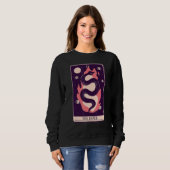 Sweatshirt Tarot aux flammes de serpent (Devant entier)