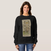 Sweatshirt Tarot Card Ace Of Swords And Cat Cosmic Graphic Ca (Devant entier)