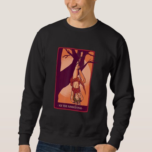 Sweatshirt Tarot Card Hanging Man Hanging Man Tarot Cards (Devant)