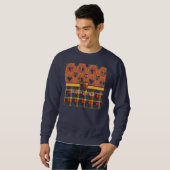 Sweatshirt Tartan d'écossais de plaid de clan de Buchanan (Devant entier)