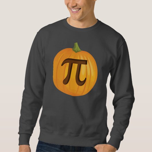 Sweatshirt Tarte de citrouille de Halloween pi (Devant)