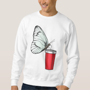 Sweatshirt Tasse à café Papillon