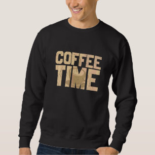 Sweatshirt Tasse de café temps de café tordu addict au caféin