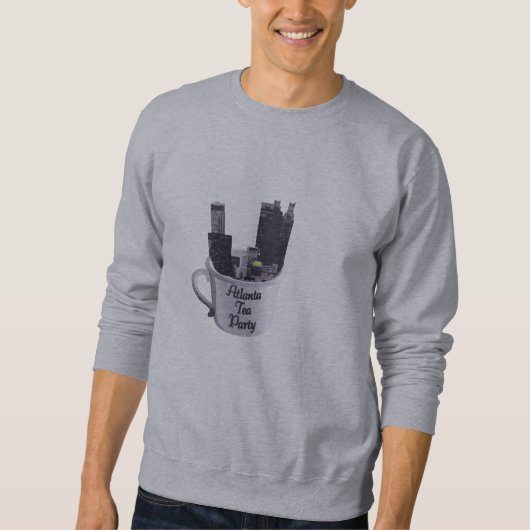 Sweatshirt Tasse de thé d'Atlanta avec la ville (Devant)