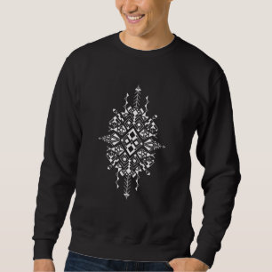 Sweatshirt Tatouage berbère blanc Amazigh Tamazight Afrique d