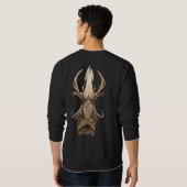 Sweatshirt Tatouage d'art de fusion d'os 3D (Dos entier)