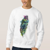 Sweatshirt Tatouage de plume d'aquarelle (Devant)