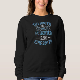 Sweatshirt Tatouage Éduqué Et Employé 1