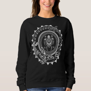 Sweatshirt Tatouage polynésien maori Orca Dolphin Turtle Scub