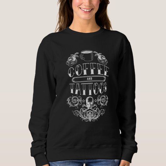 Sweatshirt Tatouages pour café (Devant)