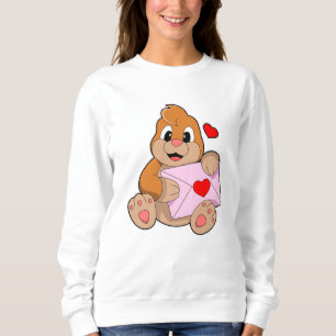 Sweatshirt Taupe avec enveloppe cardiaque