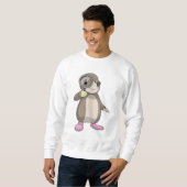 Sweatshirt Taupe avec loupe (Devant entier)