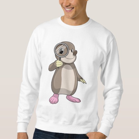Sweatshirt Taupe avec loupe (Devant)