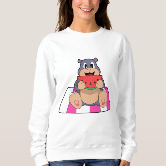Sweatshirt Taupe avec pastèque.PNG (Devant)