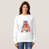 Sweatshirt Taupe avec pastèque.PNG (Devant entier)