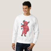 Sweatshirt Taureau aux fléchettes avec fléchette (Devant entier)