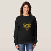 Sweatshirt Taureau Bitcoin BTC pour les traders de crypto (Devant entier)