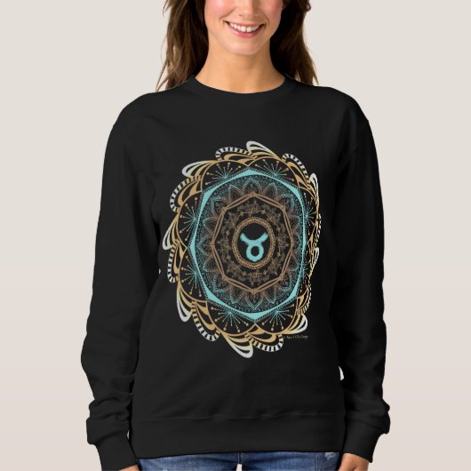 Sweatshirt Taurus Zodiac Mandala (Devant)