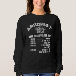Sweatshirt Taux horaire des fleuristes Lumberman