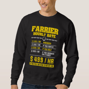 Sweatshirt Taux horaire du ferrier Forge forge forge forge 1