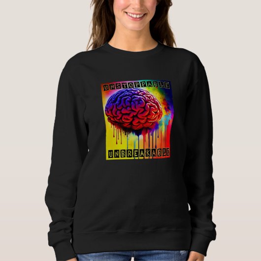 Sweatshirt TBI Strong  Traumatic Brain Injury  1 (Devant)