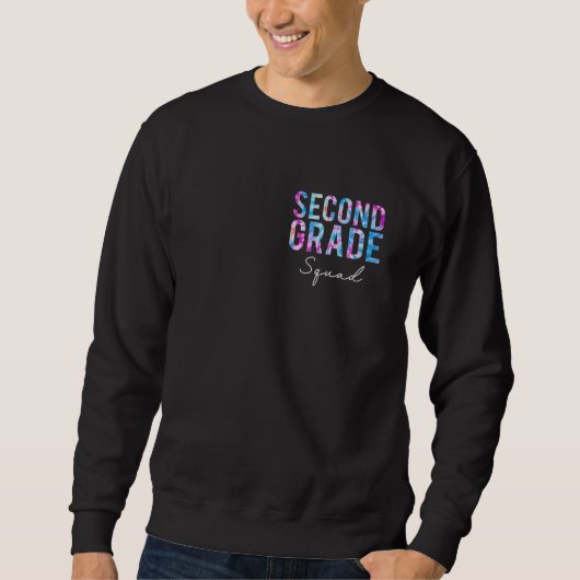 Sweatshirt Tea mou à l'école de deuxième année (Devant)