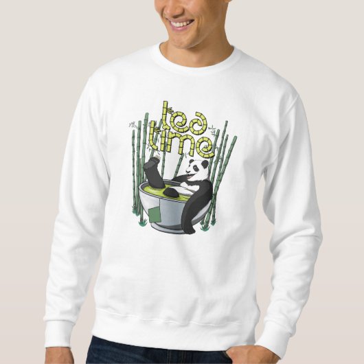 Sweatshirt Tea Time Panda (Devant)