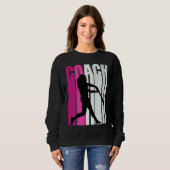 Sweatshirt Teach Female Baseballteacher Master Coach Softball (Devant entier)