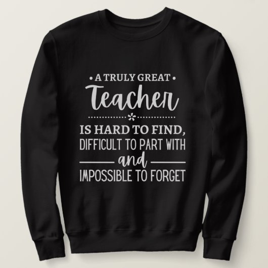 Sweatshirt Teacher (Design devant)