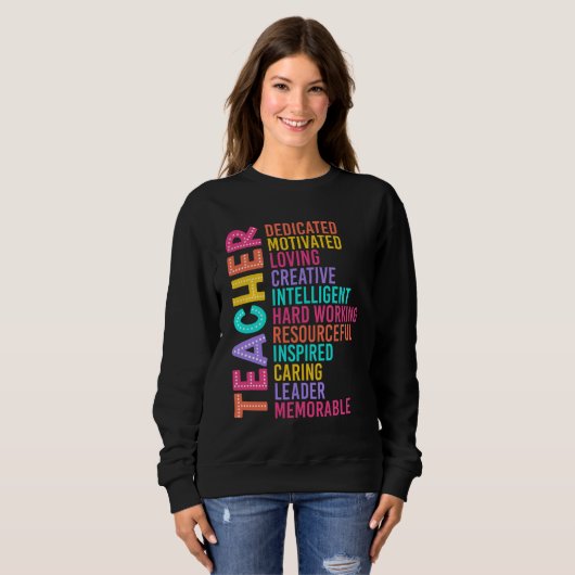 Sweatshirt Teacher Back to School (Devant entier)
