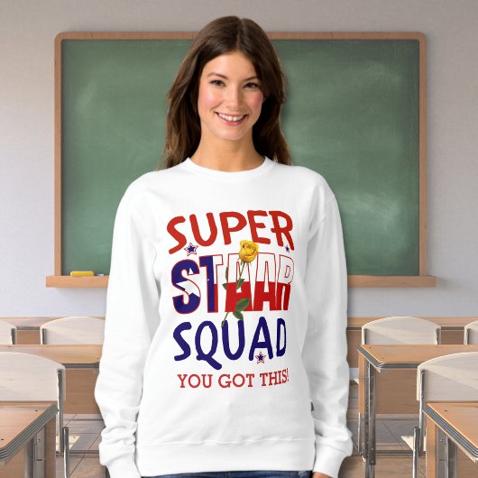 Sweatshirt Teacher de stade Texas Test Day Superstar Squad