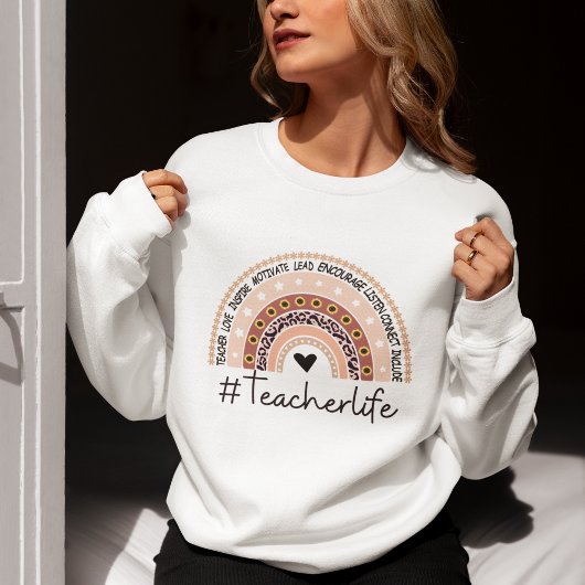 Sweatshirt Teacher Life Cute Teacher