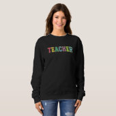 Sweatshirt Teacher Teacher Back to School First Day Of Schoo (Devant entier)