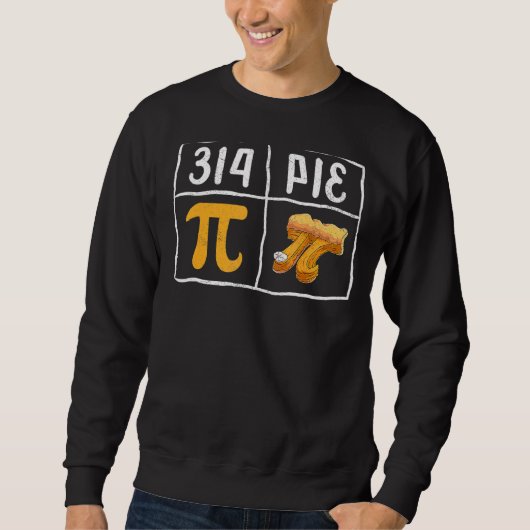 Sweatshirt Teacheurs de maths Chemises de jour Pi, Funny Pi S (Devant)