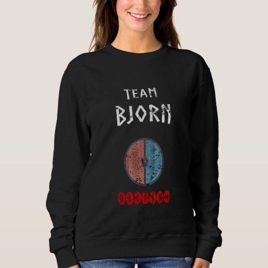 Sweatshirt Team Bjorn Vikings Pour Les Guerriers Normands (Devant)
