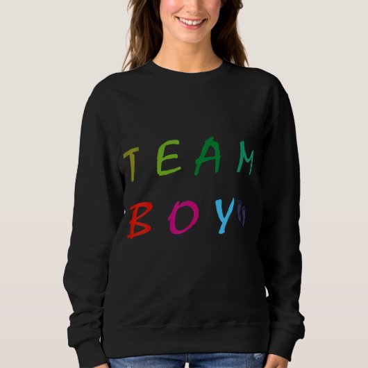Sweatshirt Team Boy Citation Baby Cool Team Boy (Devant)