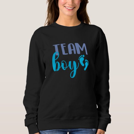 Sweatshirt Team Boy - Genre Revela Baby shower de la fête Pre (Devant)