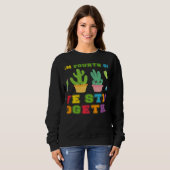 Sweatshirt Team Fourth Grade We Stick Together Cute Cactus Te (Devant entier)