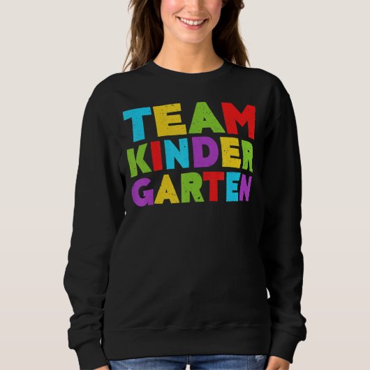 Sweatshirt Team Kindergarten T- Retour À L'École (Devant)