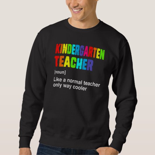 Sweatshirt Team Kindergarten Teacher Cute Définition Hello Ki (Devant)
