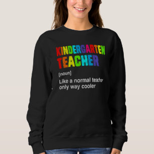 Sweatshirt Team Kindergarten Teacher Cute Définition Hello Ki