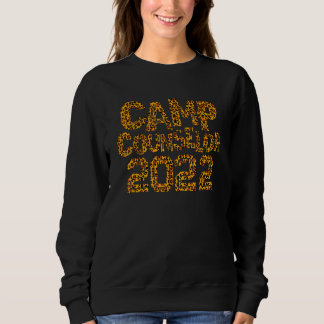 Sweatshirt Team Leopard Conseiller Camp 2022 Enseignant D'Été
