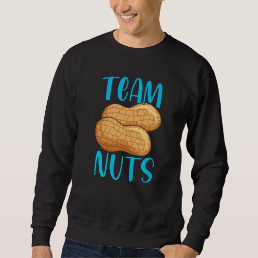 Sweatshirt Team Nuts Gender Reveal Party Baby Announcement Te (Devant)